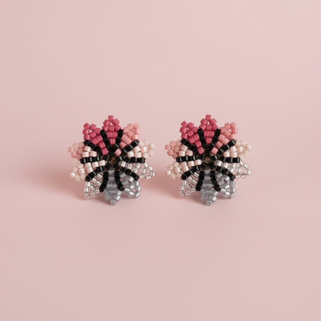 Aretes topo Miyuki Estrella