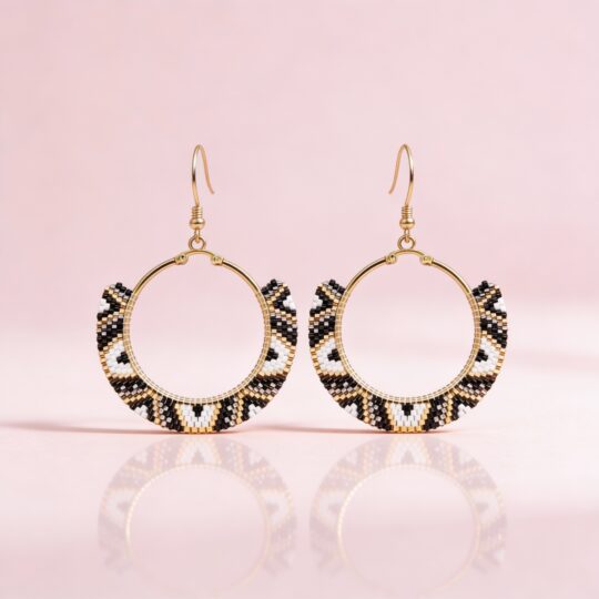 Candongas Miyuki en formas triangulares