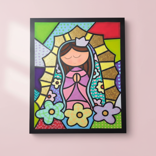 Cuadro Virgen de Guadalupe -Brito  - MDF y FOMY