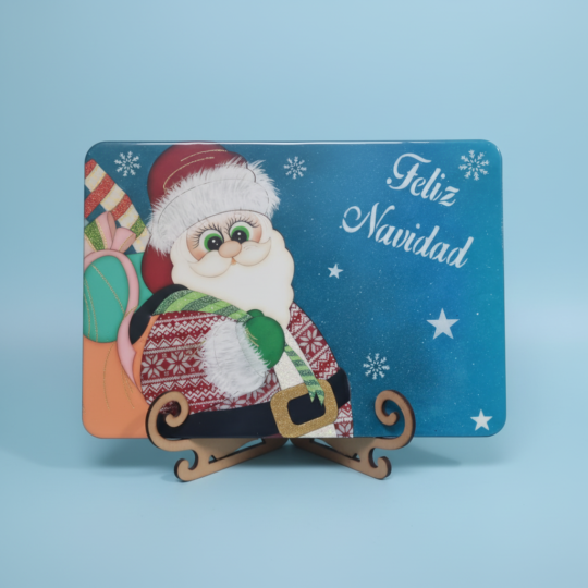 Individual MDF resinado - Papa Noel