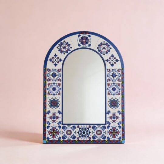 Espejo en MDF decorado estilo Talavera