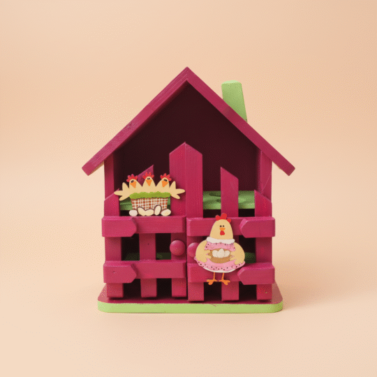 Porta huevos en MDF Artesanal en color Vinotinto para 30 unidades