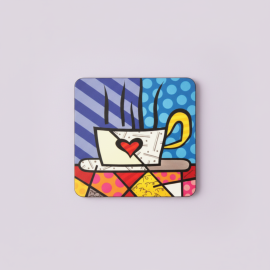 Portavasos en MDF resinado - Taza de Cafe BRITO